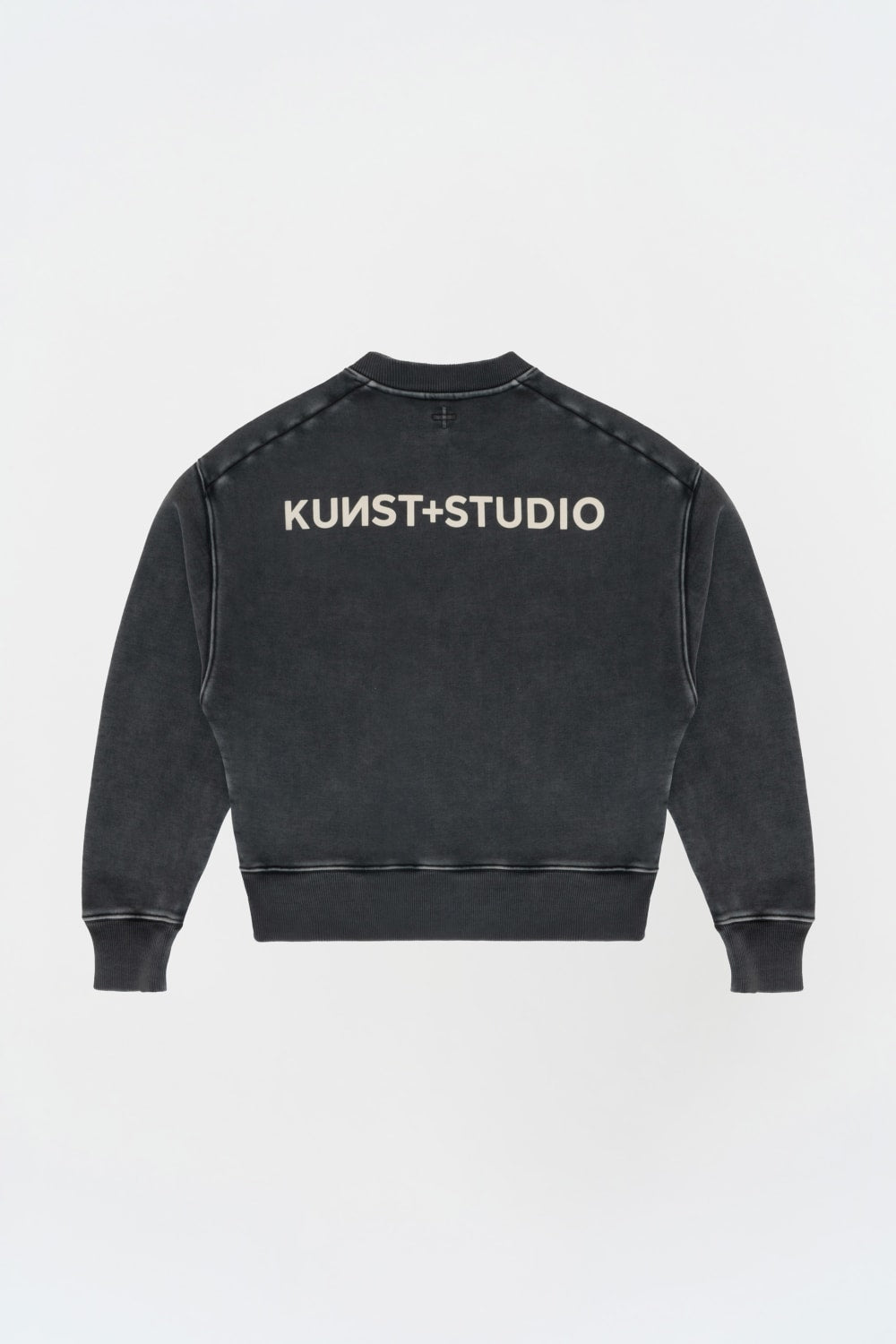 Yıkanmış Gri Oversize Sweatshirt - 0