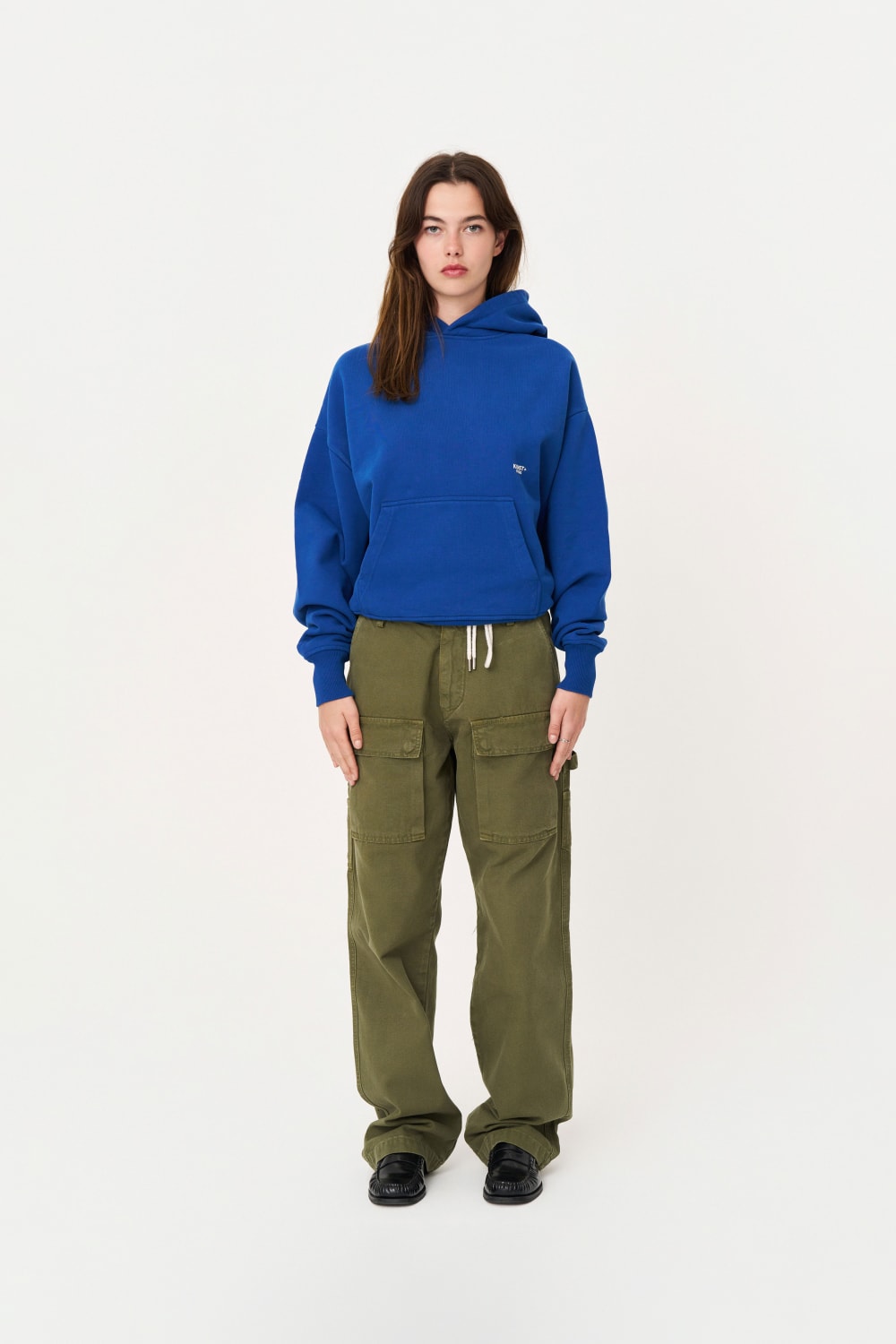 Mavi Oversize Hoodie - 3