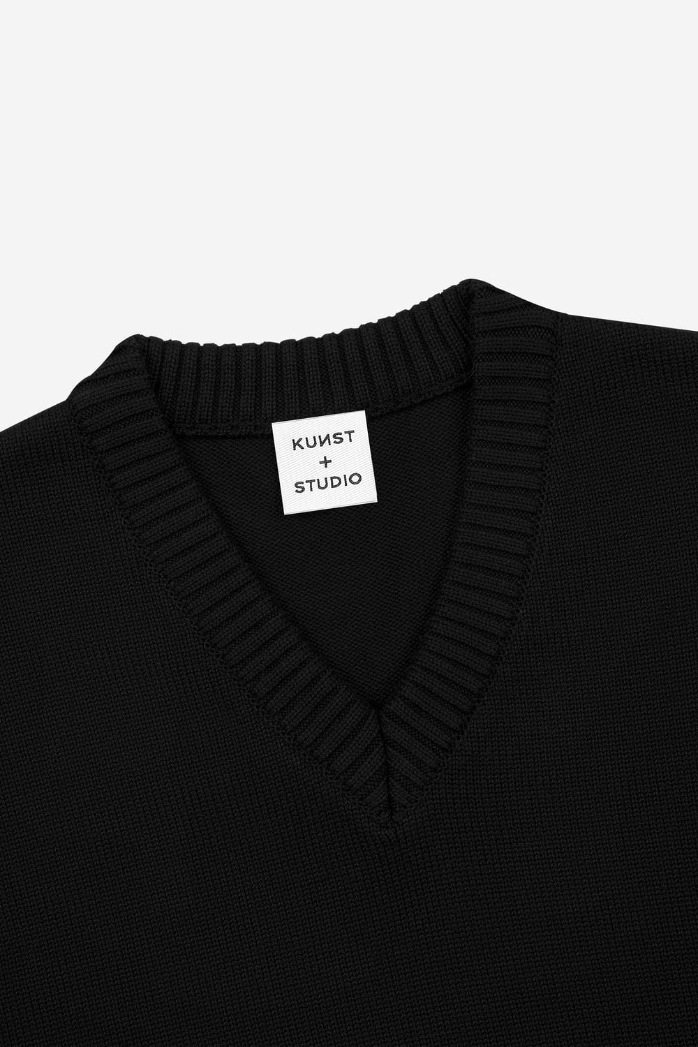 Nakışlı Siyah Süveter - 6