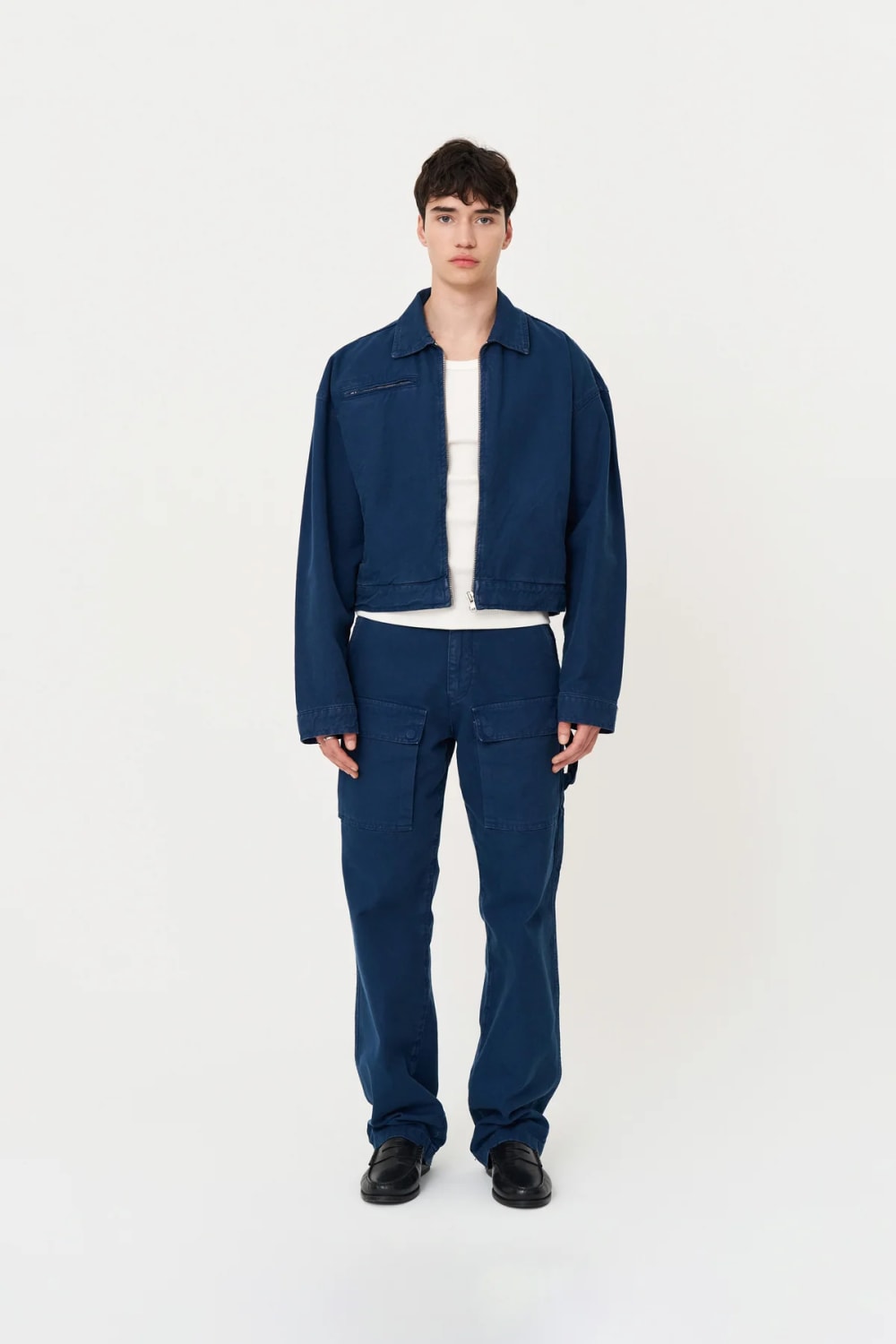 Box Fit Mavi Ceket - 5