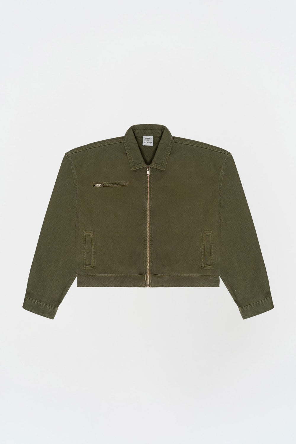 Box Fit Haki Ceket - 0