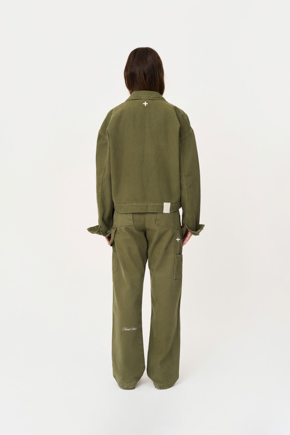 Box Fit Haki Ceket - 4