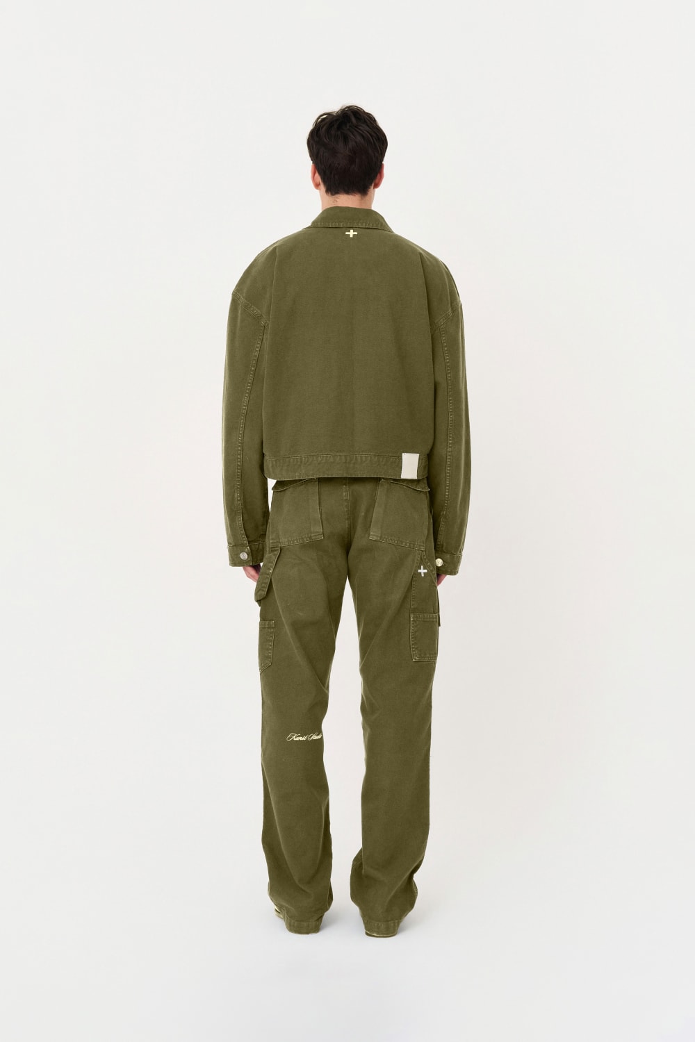 Box Fit Haki Ceket - 6