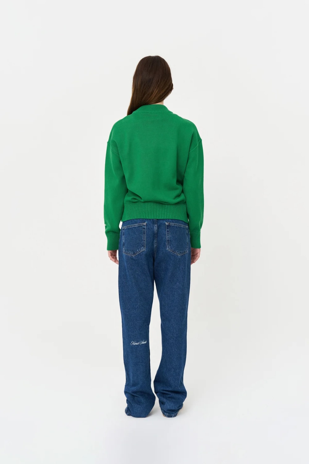 Nakışlı Yeşil Hırka - 4