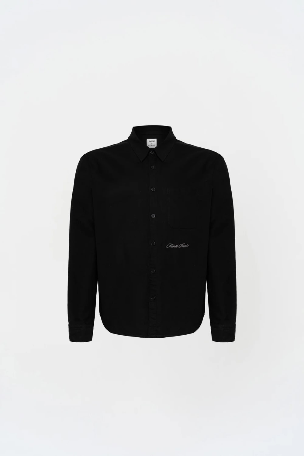 Box Fit Nakışlı Siyah Gömlek - 0