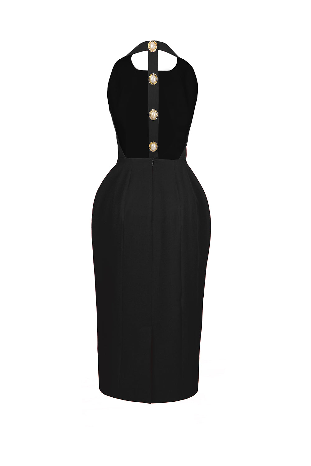 İnci Dress Sırt Dekolteli Maxi Elbise - 1