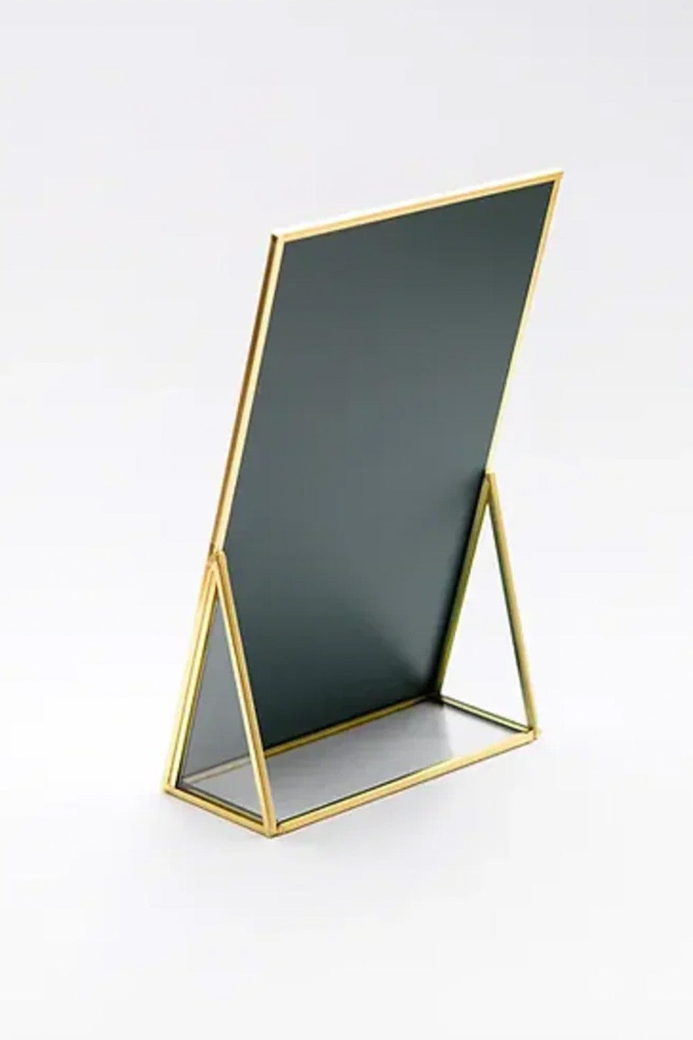 Pirinç Gold Masaüstü Makyaj Aynası 25x15cm - 1