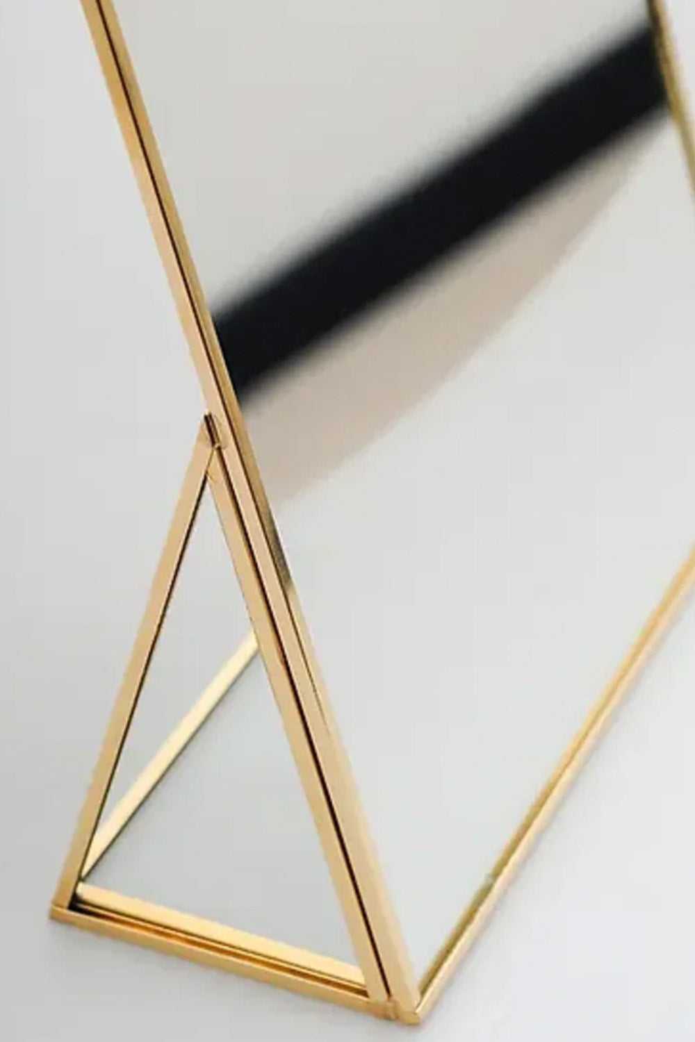 Pirinç Gold Masaüstü Makyaj Aynası 30x20cm - 1