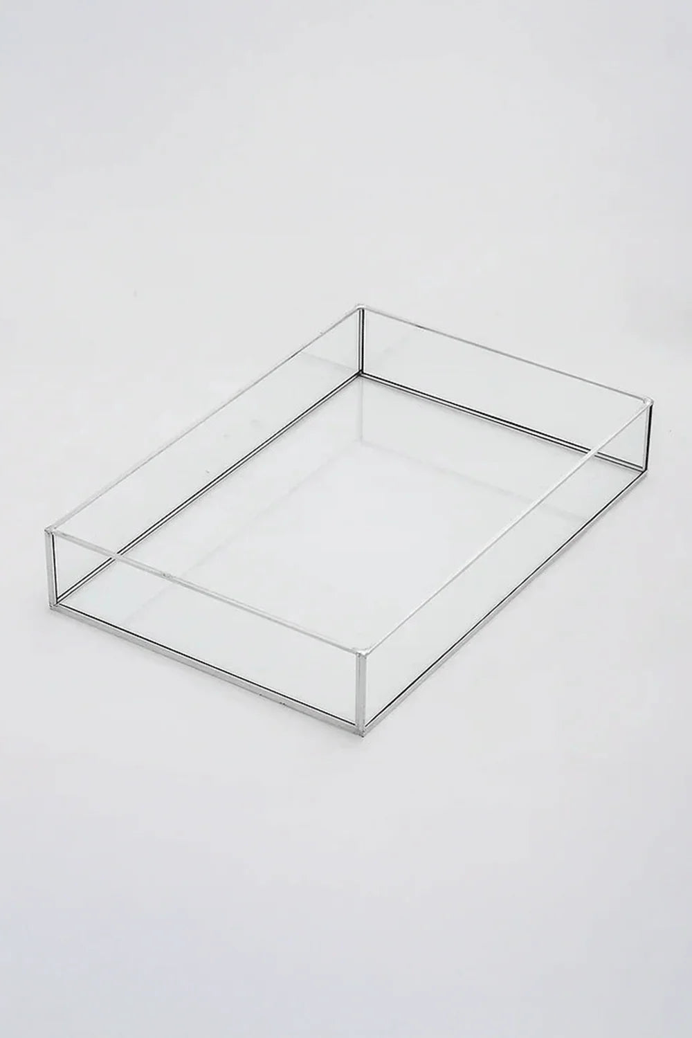 Gümüş Tepsi Damat Kahvesi Nişan Sunum Tepsisi 30x20x5cm - 0