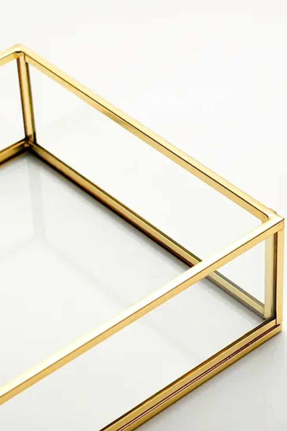 Pirinç Gold Tepsi Damat Kahvesi Nişan Sunum Tepsisi 25x15x6cm - 2