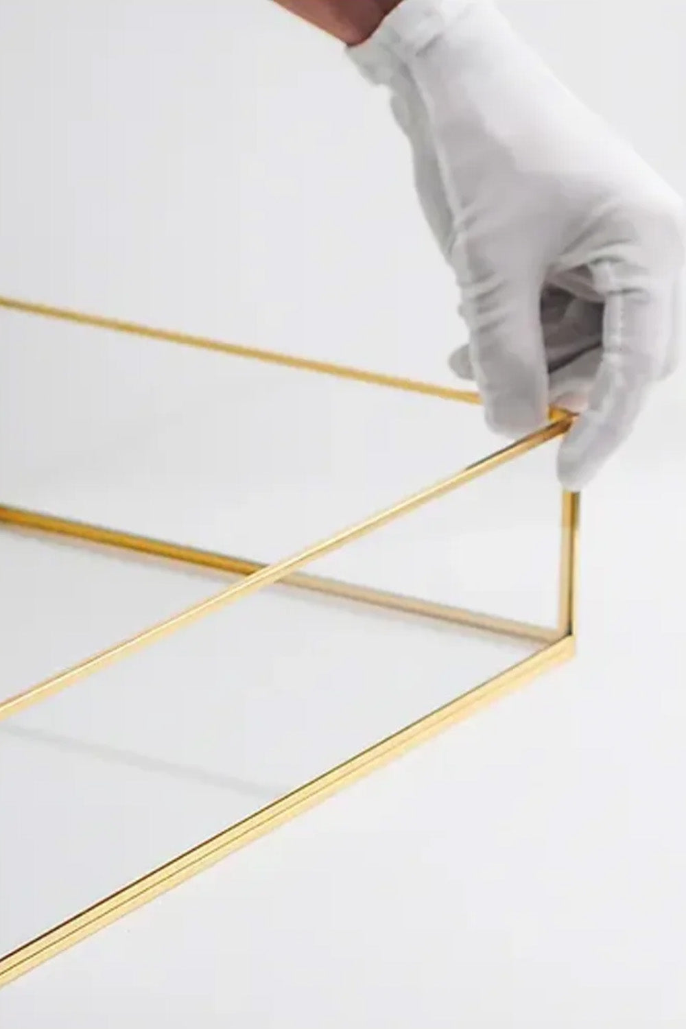 Pirinç Gold Tepsi Damat Kahvesi Nişan Sunum Tepsisi 35x25x8cm - 3