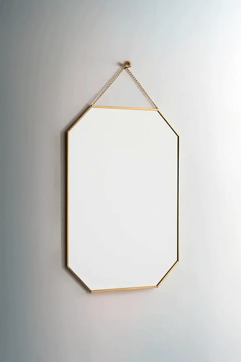 Pirinç Gold Duvar Askılı Ayna 35x25cm - 0