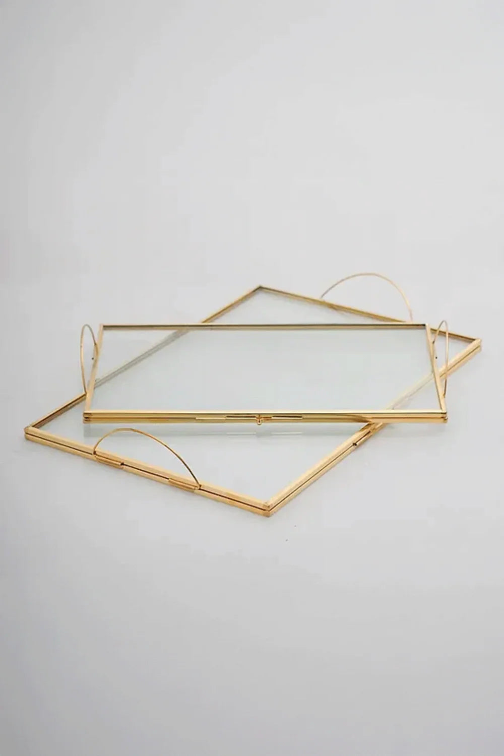 Pirinç Tepsi Damat KahVesi Nişan Sunum Tepsisi 30x20cm ve 25x15cm - 0