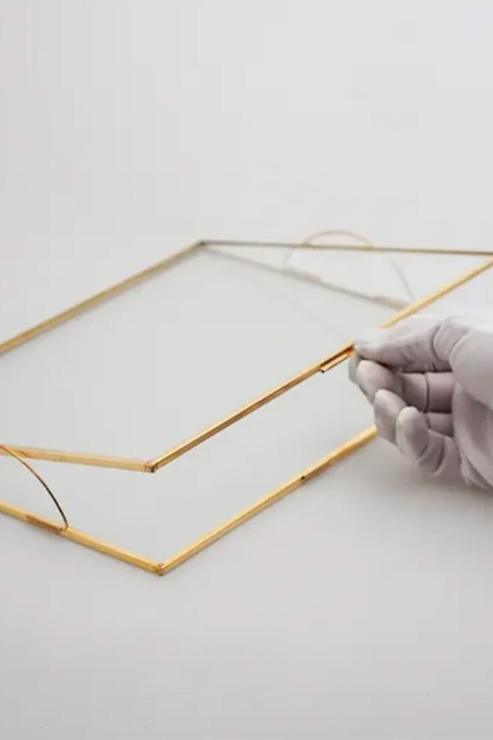 Pirinç Tepsi Damat Kahvesi Nişan Sunum Tepsisi 25x15cm - 2