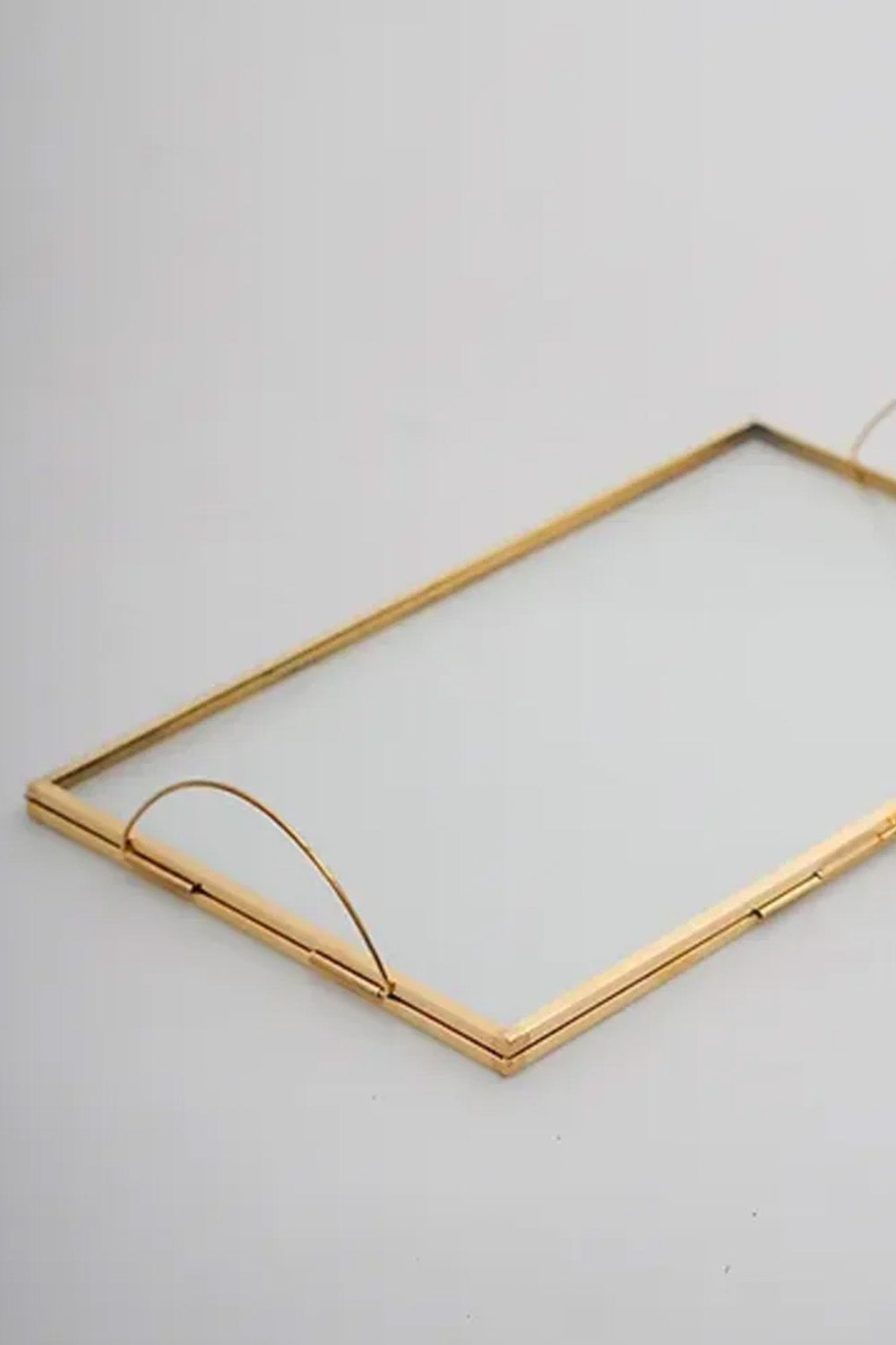 Pirinç Tepsi Damat Kahvesi Nişan Sunum Tepsisi 25x15cm - 5