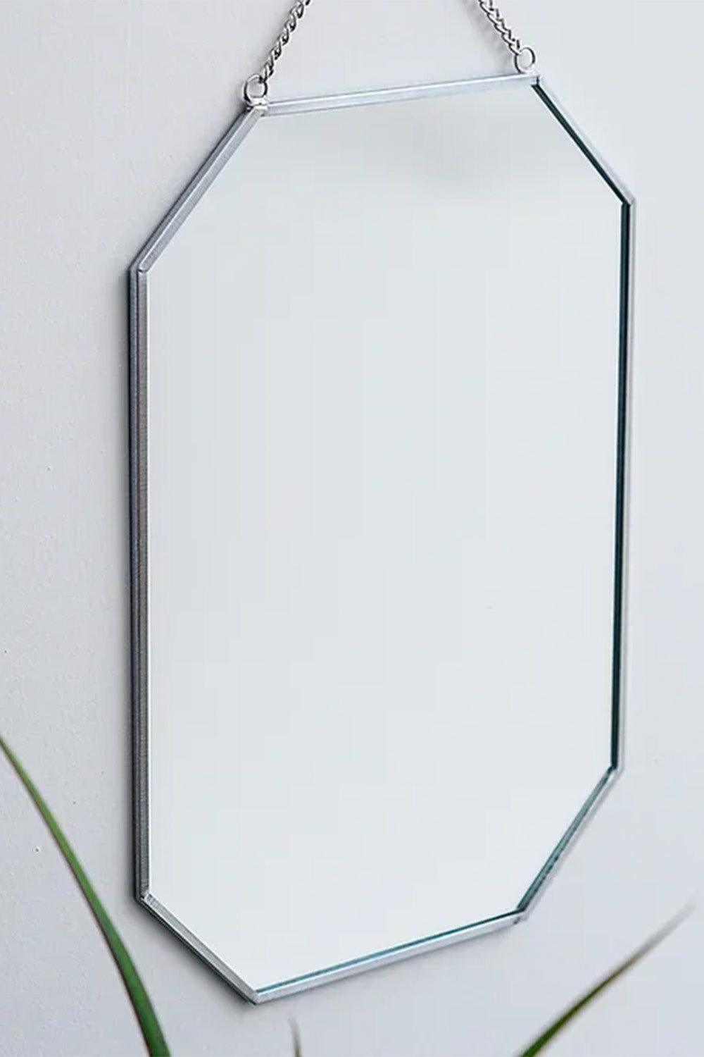 Gümüş Duvar Askılı Ayna 30x20cm - 1