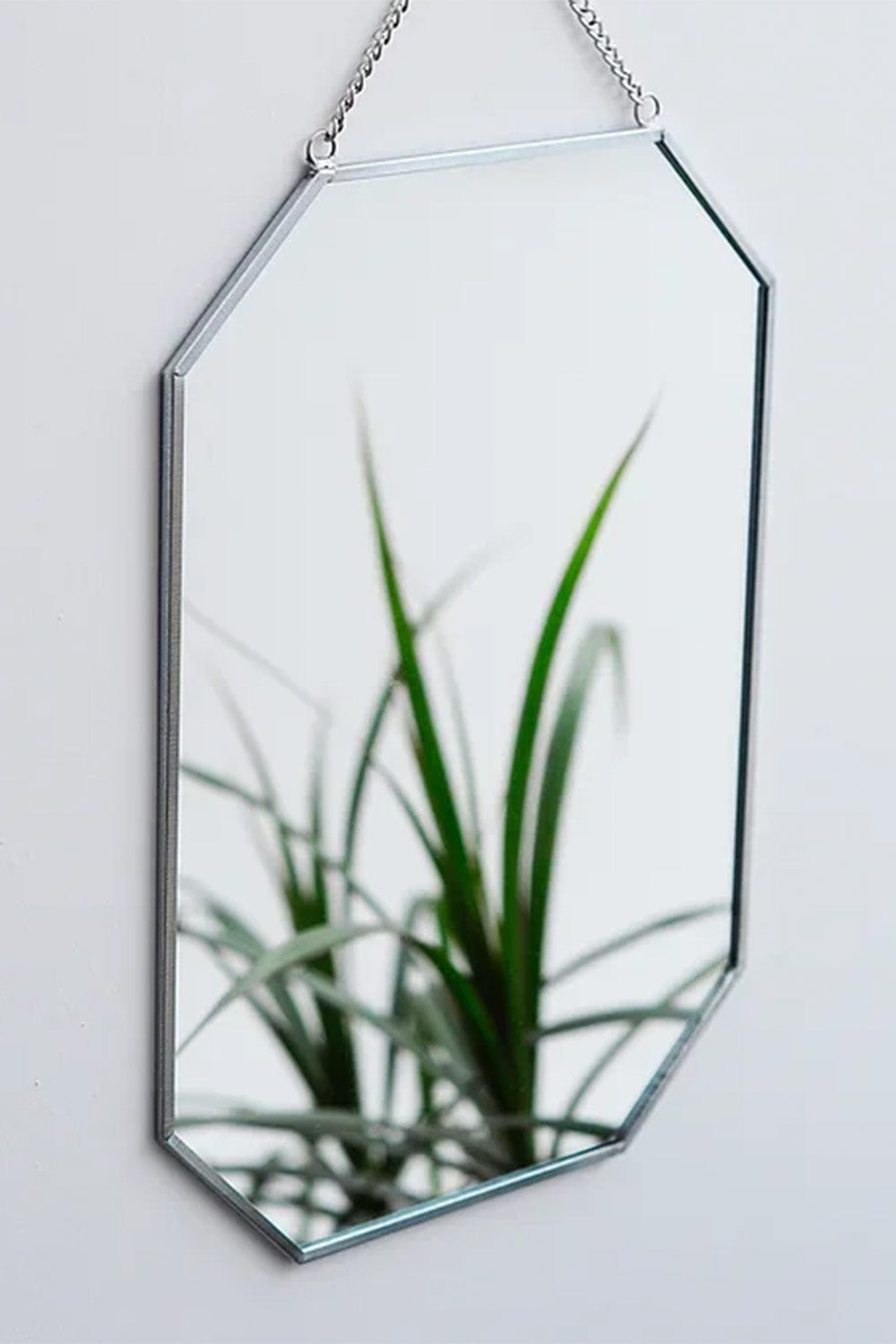 Gümüş Duvar Askılı Ayna 30x20cm - 3