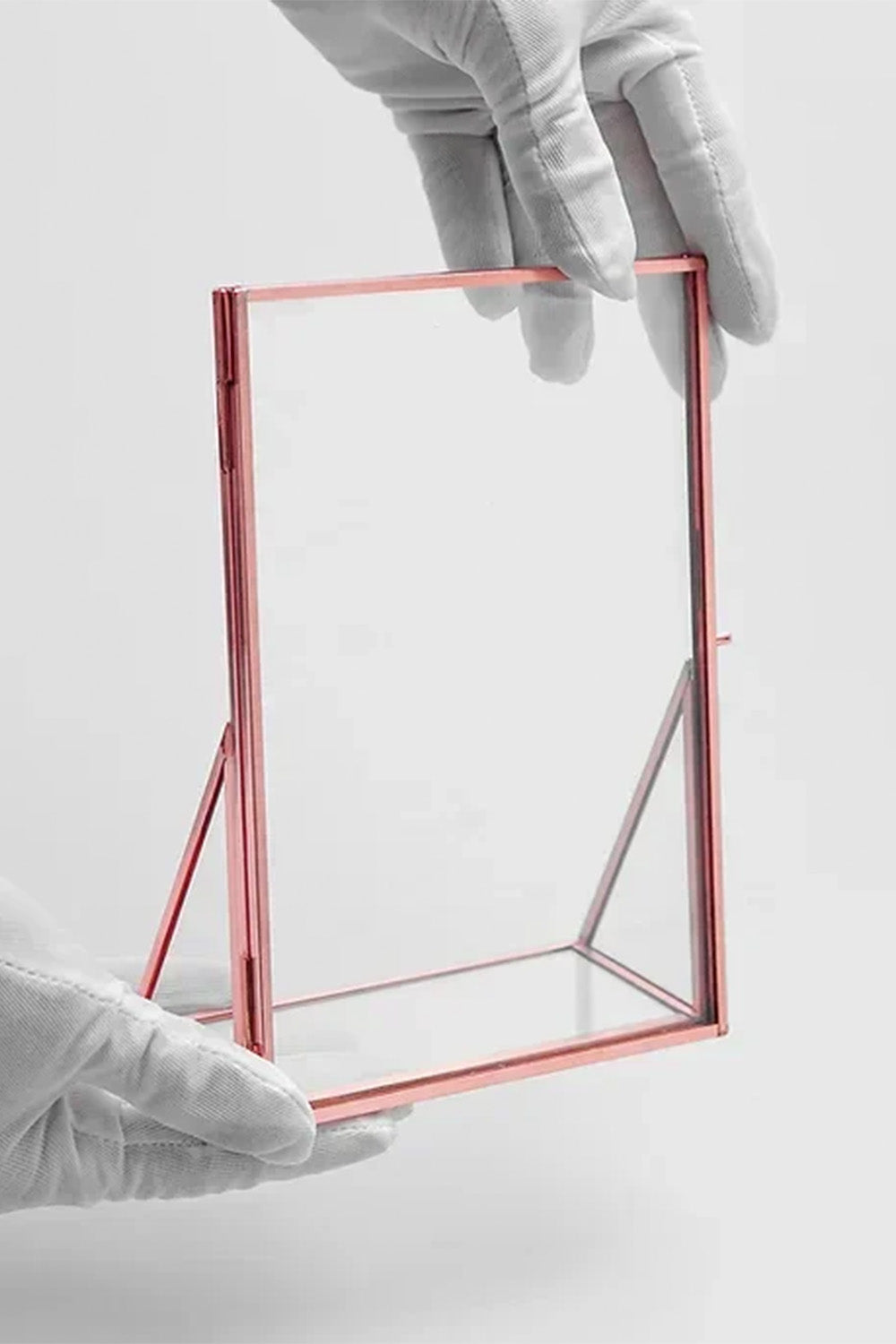 Bakır Rose Kapaklı Cam Masaüstü Fotoğraf Çerçevesi 20x15cm - 3