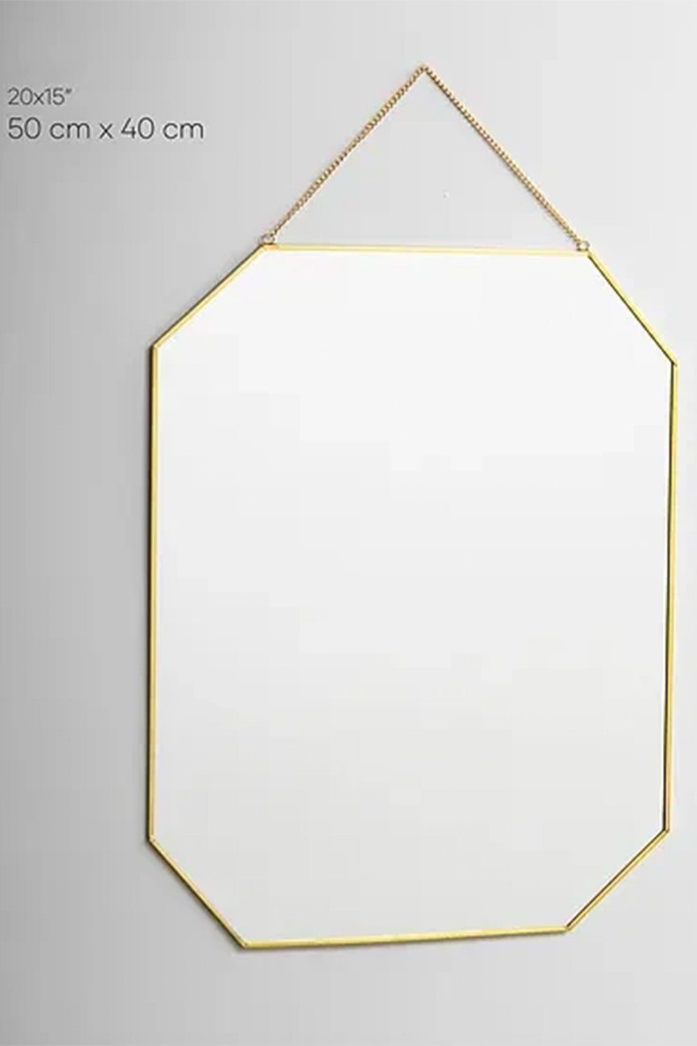 Pirinç Gold Duvar Askılı Ayna 50x40cm - 6