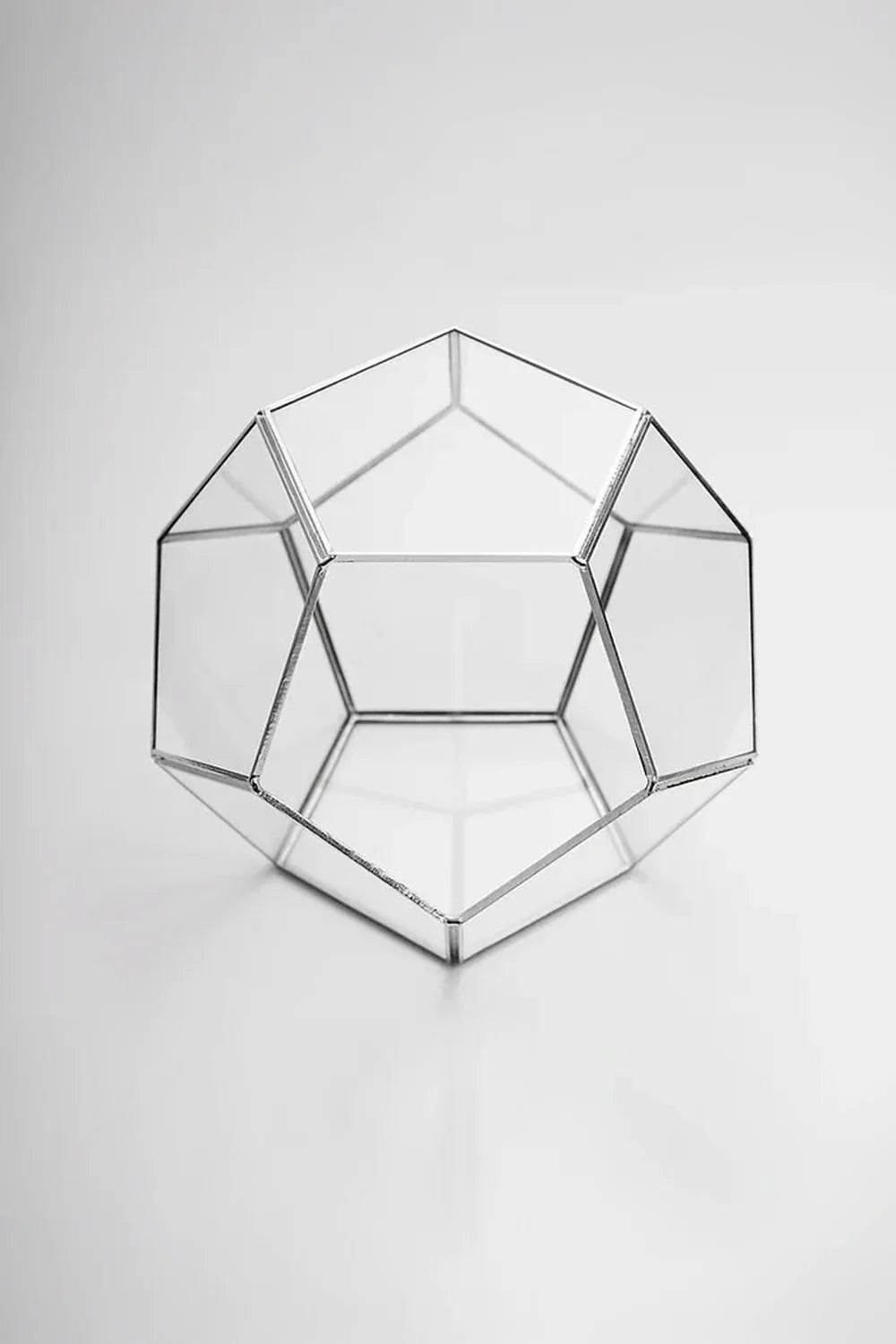 21x21x17cm | Cam Fanus | Geometrik Teraryum | Çikolata Kutusu | Pirinç & Gold, Bakır, Gümüş, Siyah - 0