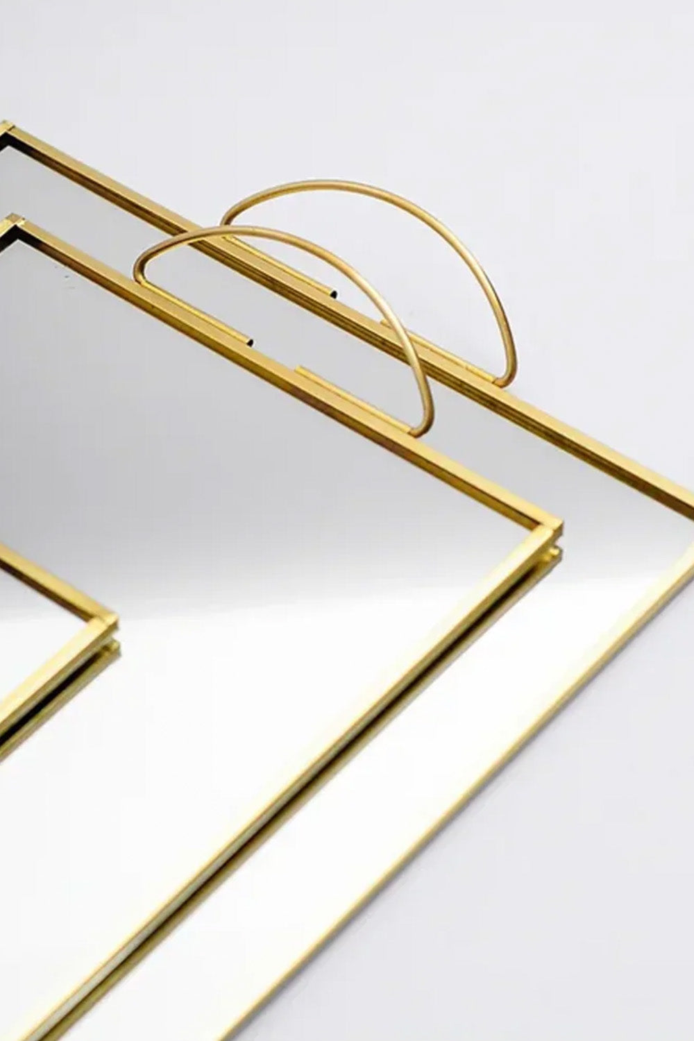 3 Parça Pirinç Gold Nişan Takımı Damat Kahvesi Sunum Tepsisi Yüzük Kutusu - 4