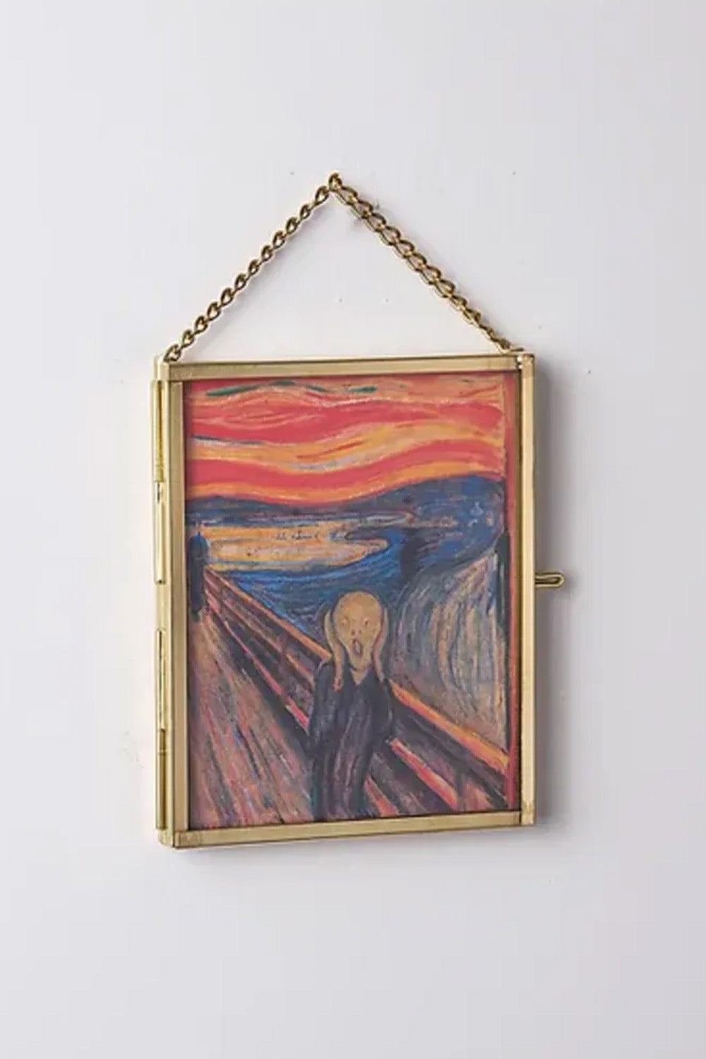 Pirinç Çerçeve Cam Mini Sanat Eserleri 10x8cm - 5