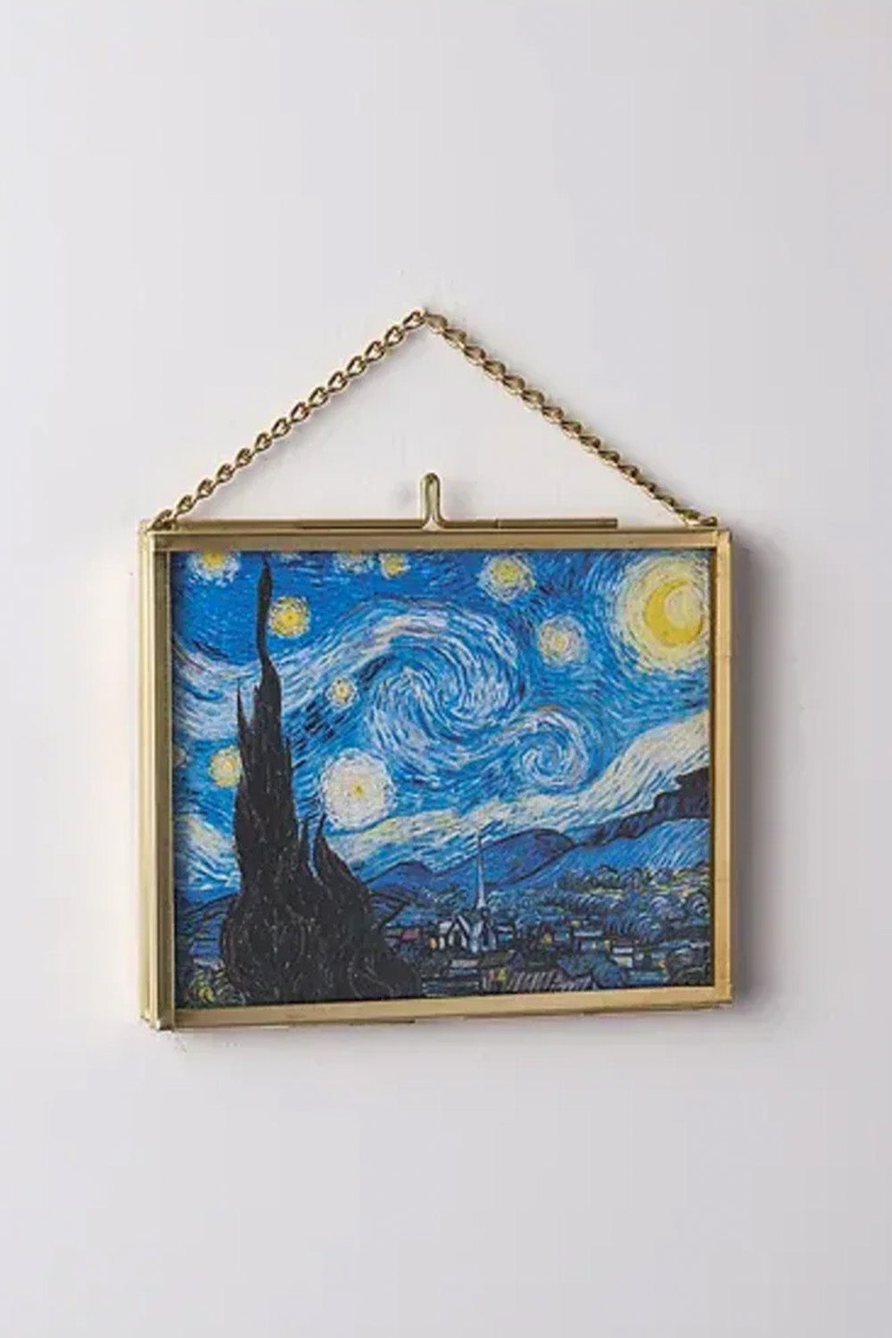 Pirinç Çerçeve Cam Mini Sanat Eserleri 10x8cm - 6