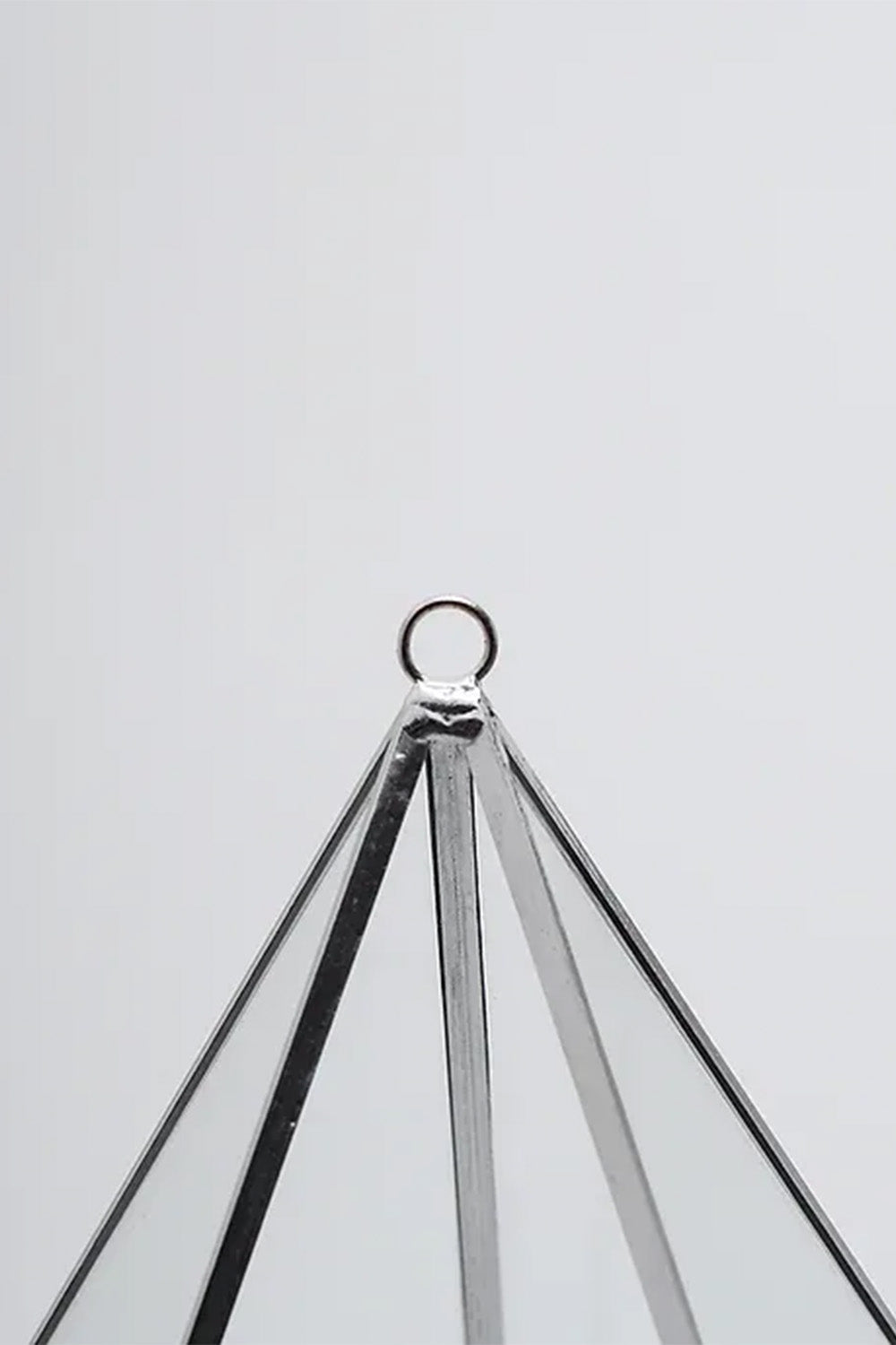 Gümüş Geometrik Teraryum Cam Fanus Takı Aksesuar Çikolata Kutusu 31x22x22cm - 4