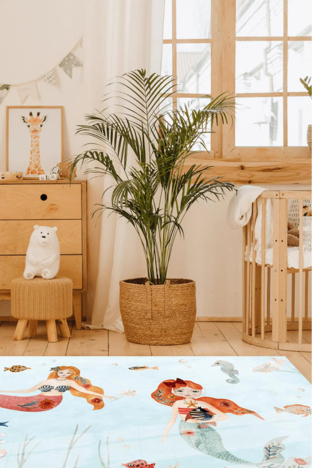 Nerida's Treasure Makinede Yıkanabilir Non-Toksik Çocuk Odası Halısı - 0