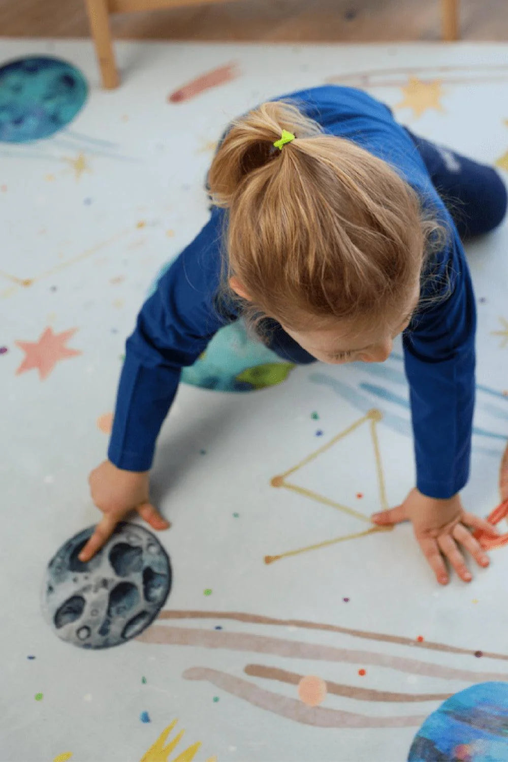 Give Me Some Space Makinede Yıkanabilir Non-Toksik Çocuk Odası Halısı - 2