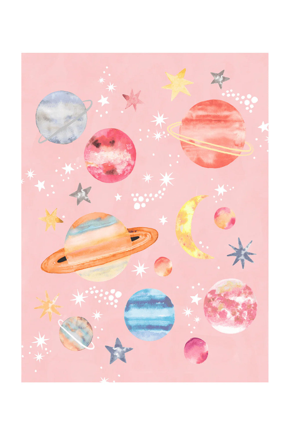 Give Me Some Space Makinede Yıkanabilir Non-Toksik Çocuk Odası Halısı - 2