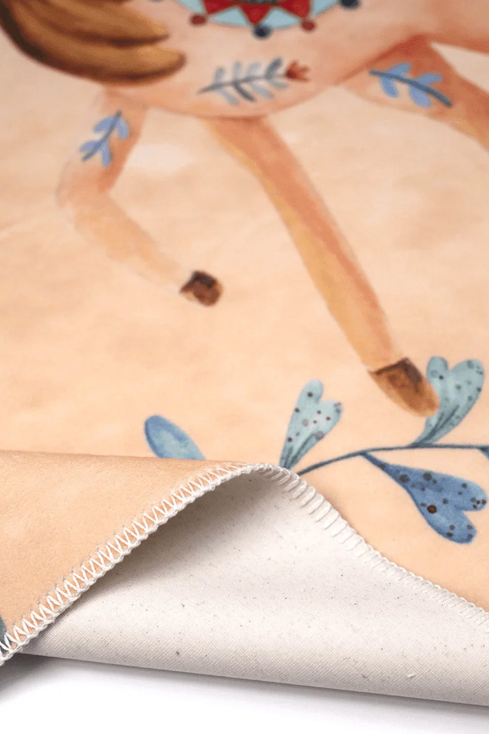 Birdie The Muse Makinede Yıkanabilir Non-Toksik Unicorn Çocuk Odası Halısı - 2