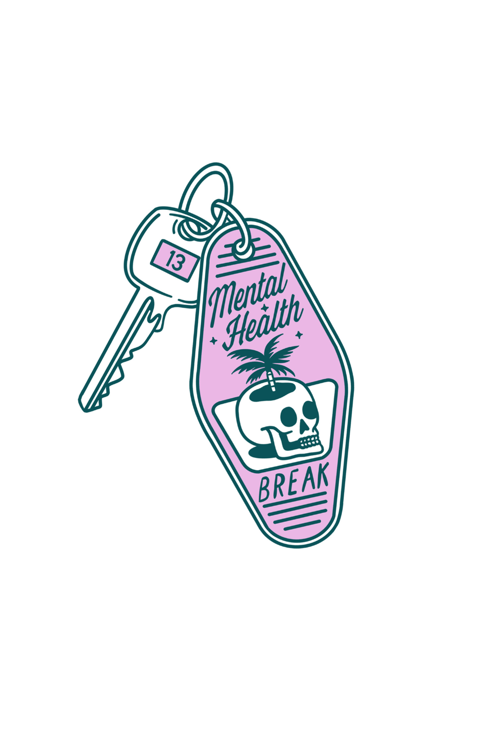 Mental Healt - Unisex Tasarim T-Shirt - Oversized - 7