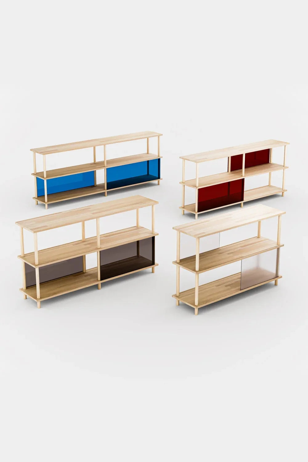 Renkli Kapak Seçenekli 3 Raflı Kitaplık - 0