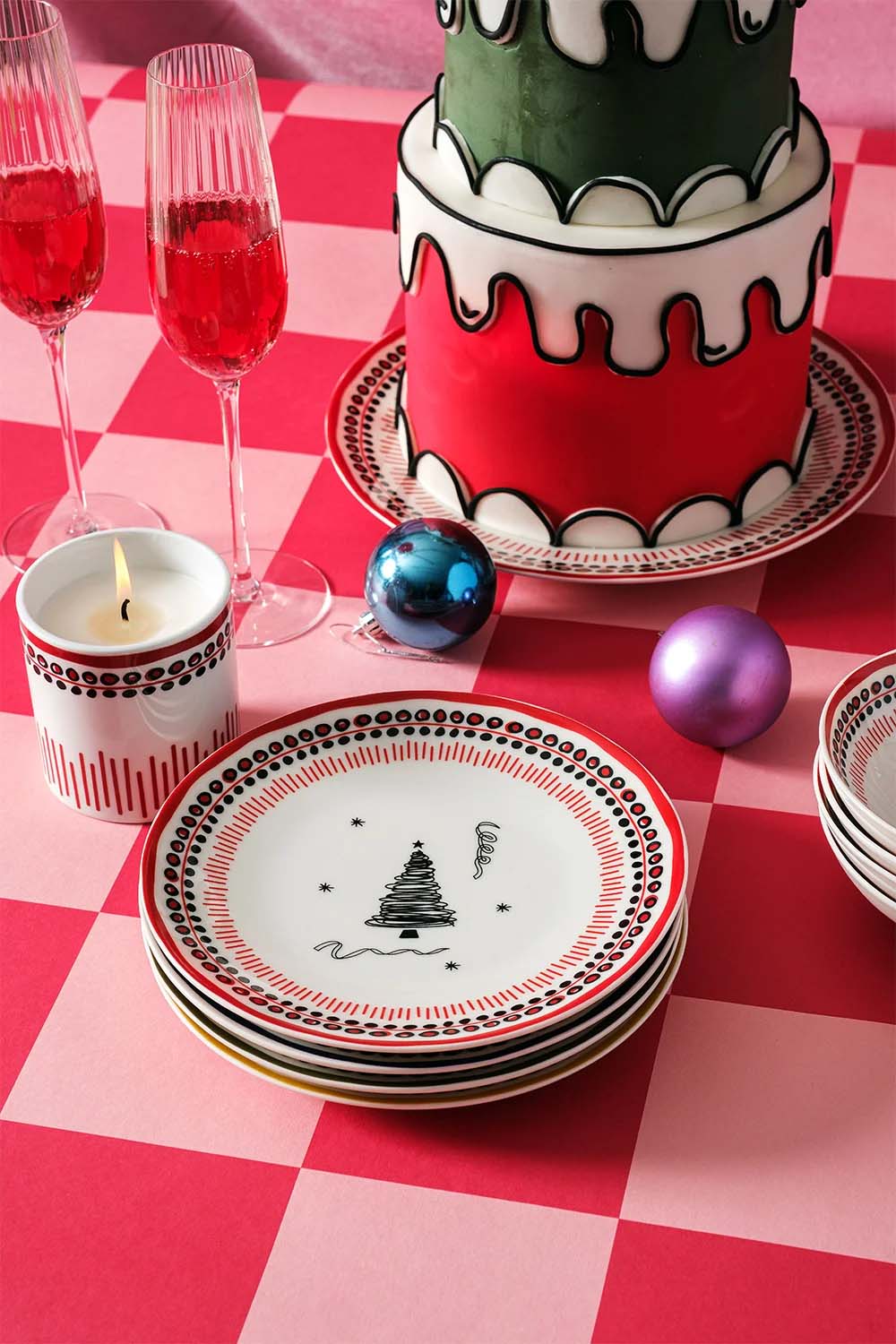 Holiday Collection Porselen Tatlı Tabağı Seti 4 Parça - 10