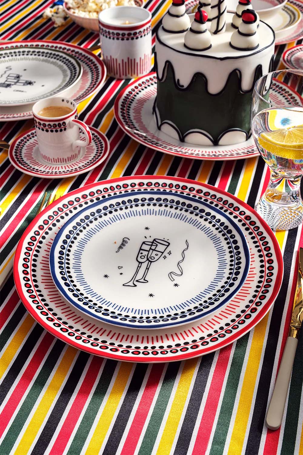 Holiday Collection Porselen Tatlı Tabağı / Mavi - 2