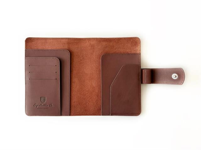 A6 Ebatlı Deri Defter Kılıfı Ve Organizer Bordeaux - 6