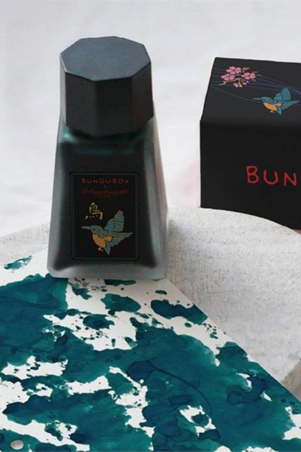 X Bungu Box Kingfisher Limited Edition şişe Mürekkep - 0