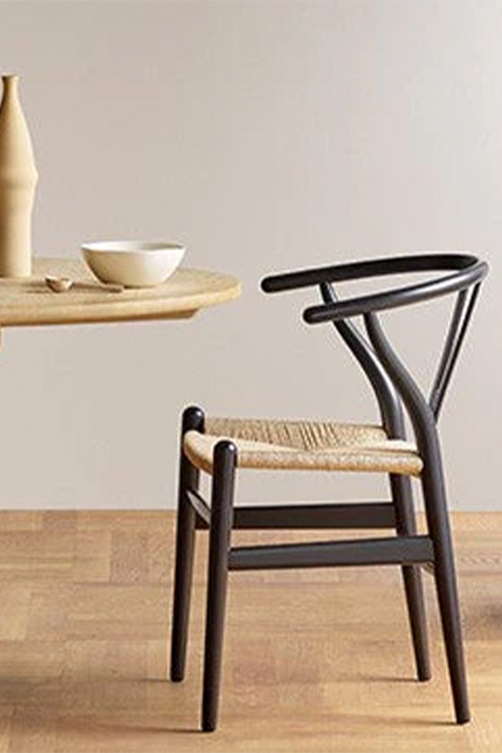 Wishbone Hasırlı Sandalye - 6