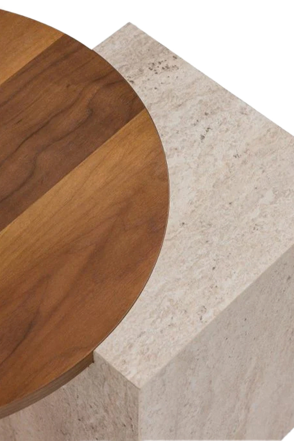 Togg Traverten Ceviz Orta Sehpa - 1