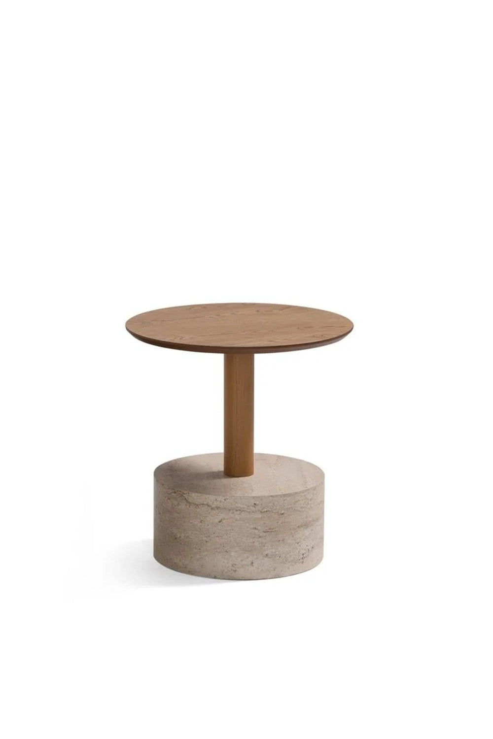 Leylak Traverten Meşe Yan Sehpa - 0