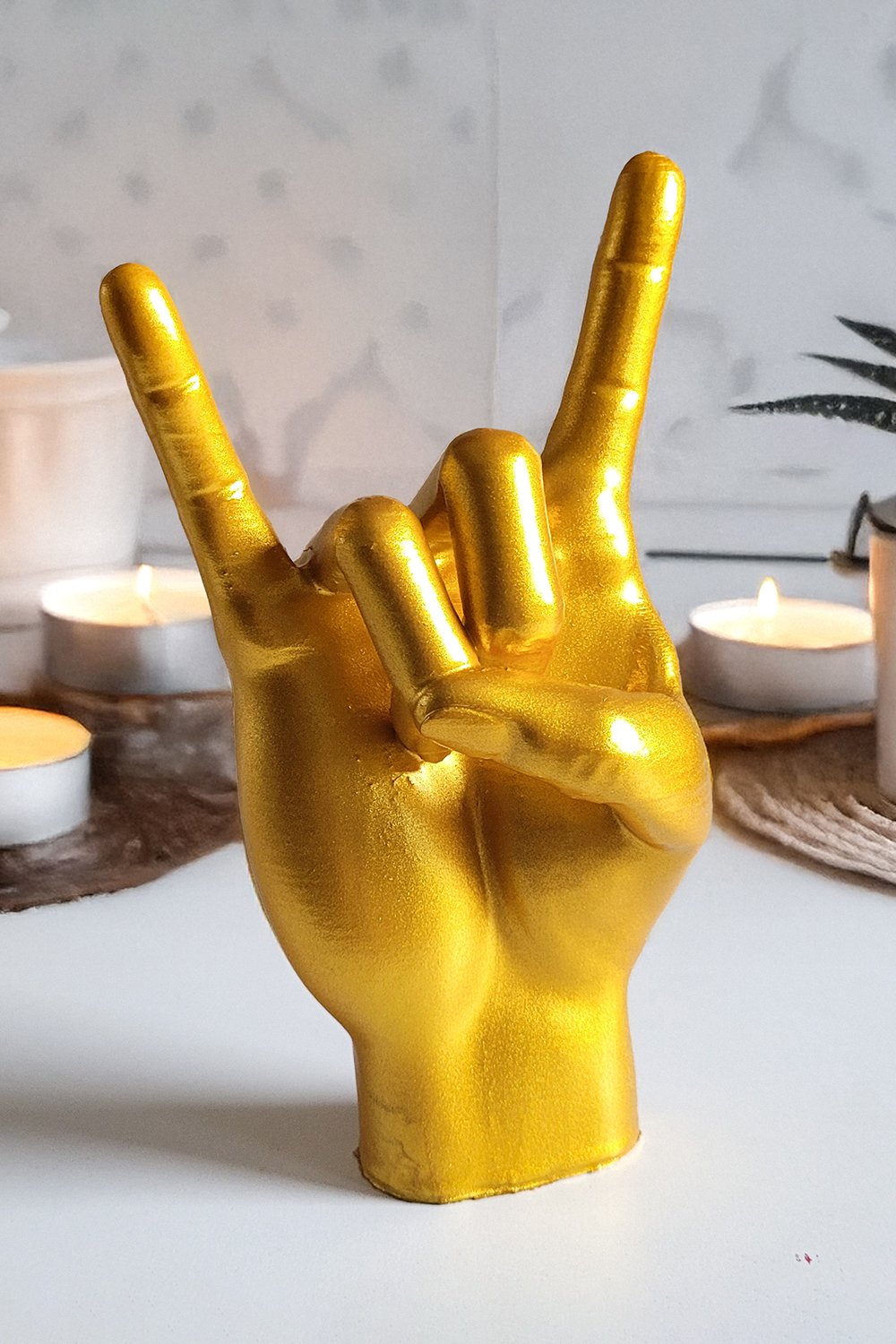 Rock El Figürü | Sarı Altın - 0