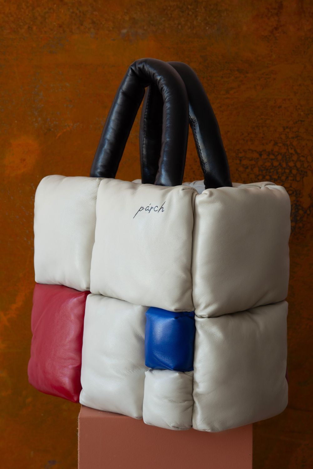 Renkli Deri Tote Çanta – El Yapımı Omuz Askılı Deri Çanta - 2