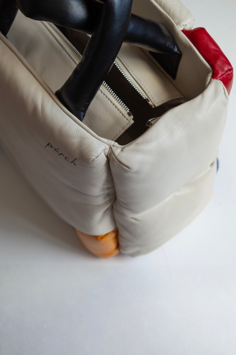 Renkli Deri Tote Çanta – El Yapımı Omuz Askılı Deri Çanta - 5