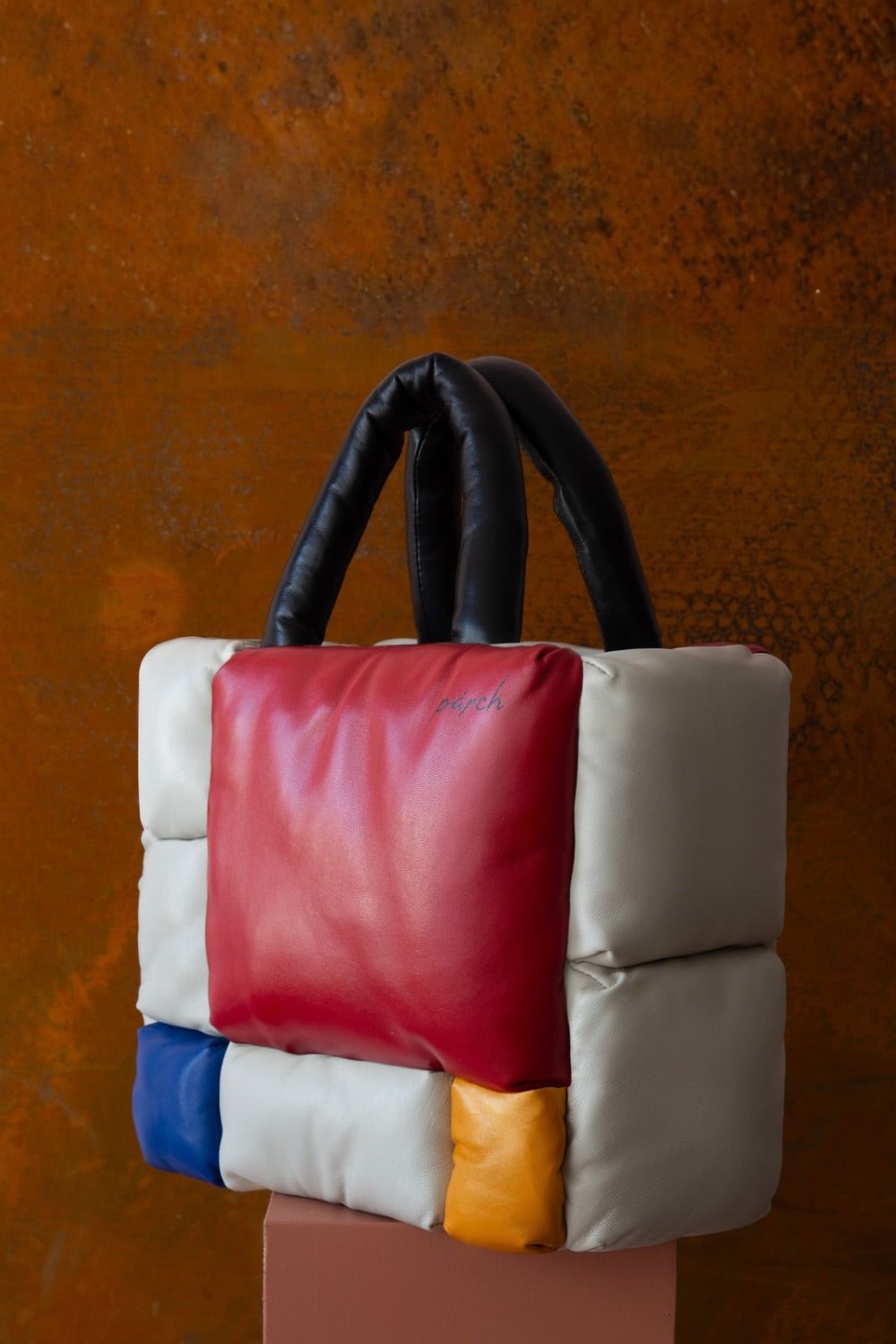 Renkli Deri Tote Çanta – El Yapımı Omuz Askılı Deri Çanta - 3