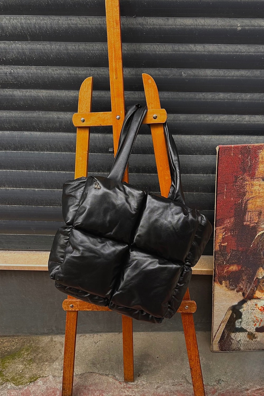 The Chess |Hakiki Deri Büyük Pofuduk Çanta - 6