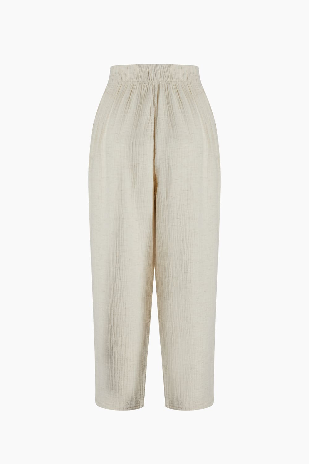 Crinkle Linen Slouchy Pantolon - 4