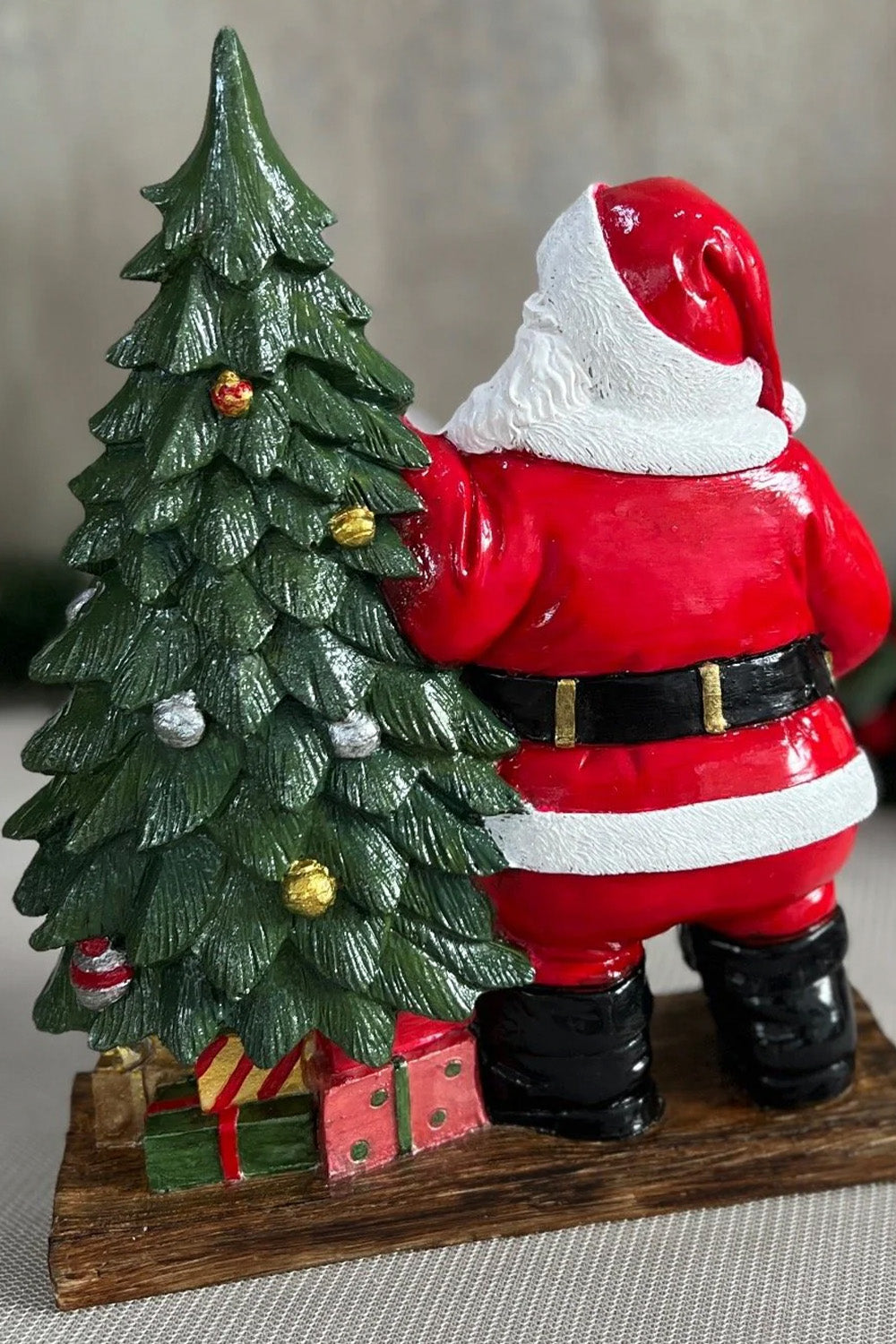 Çam Ağaçlı Noel Baba Obje - 1