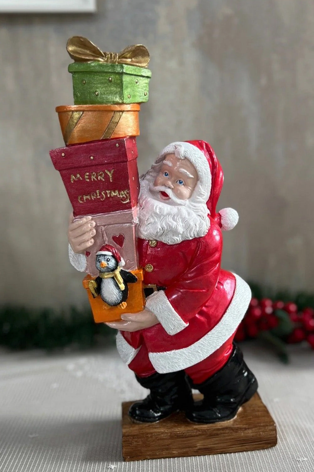 Hediyepaketli Noel Baba Obje - 0