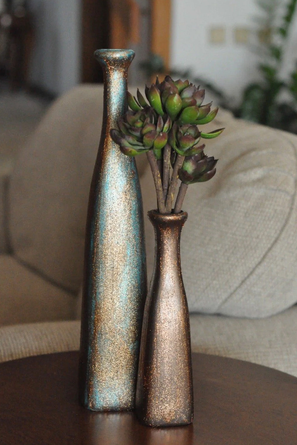 Ahenk Seri Seramik İkili Simli Şişe - 2